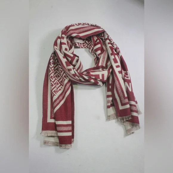 Authentic Fendi Scarf Stole Shawl 65% Cashmere 35% Silk Multicolor Used - Picture 6 of 9